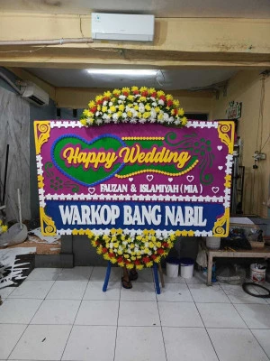Papan Bunga di Vihara Pluit
