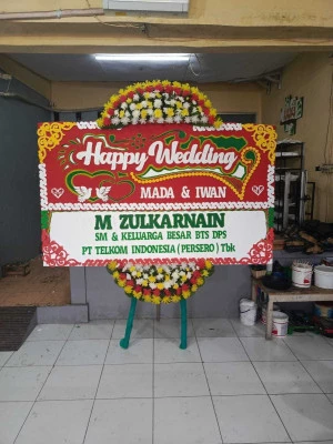 Papan Bunga di Vihara Pluit