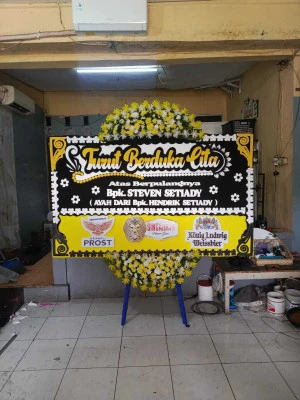 Papan Bunga di Vihara Pluit