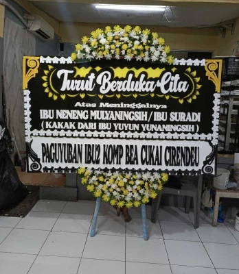 Papan Bunga di Vihara Pluit