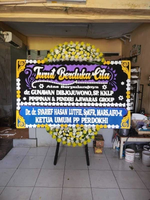 Papan Bunga di Vihara Pluit